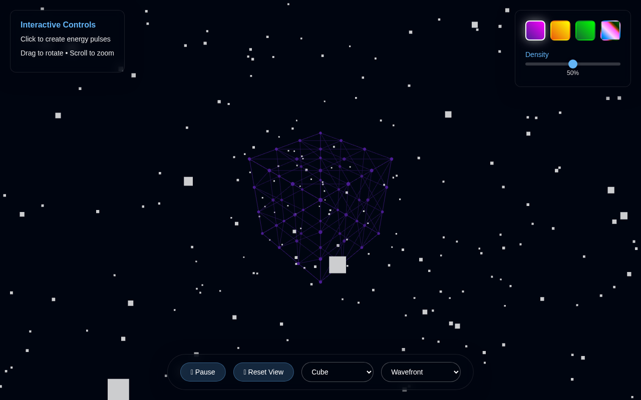 Cosmic Wireframe Generator screenshot