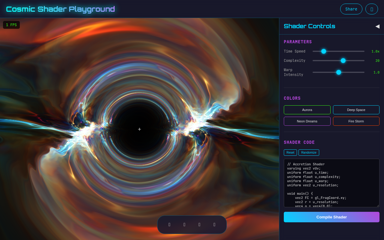 Cosmic Shader Studio screenshot