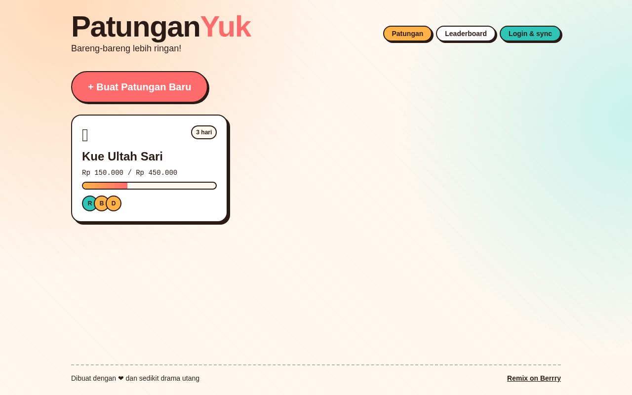 PatunganYuk screenshot