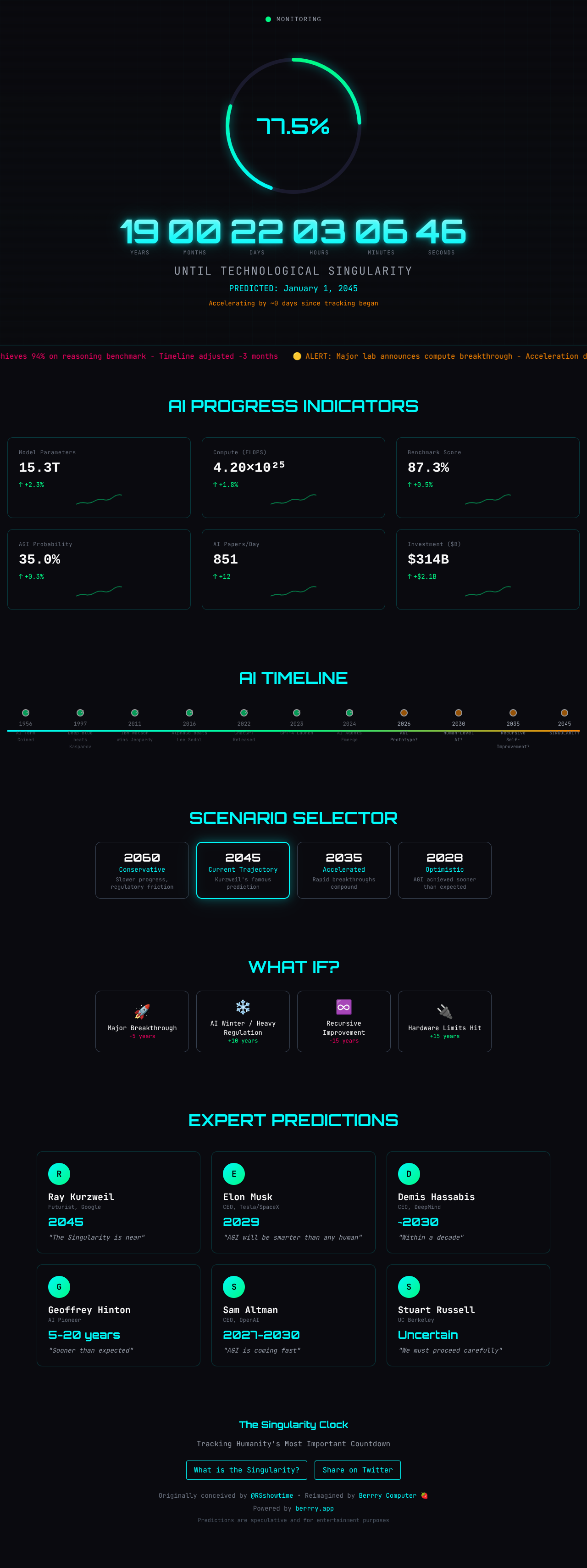 Singularity Clock screenshot