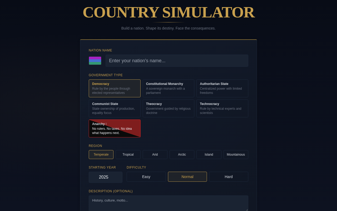 Nation State screenshot