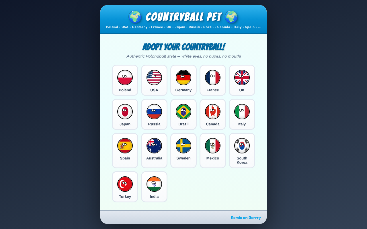 Countryball Pet screenshot