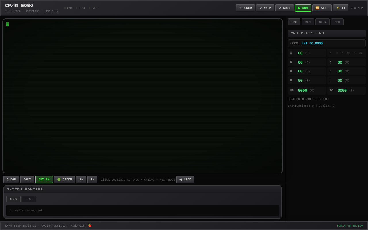 cpm8080 app