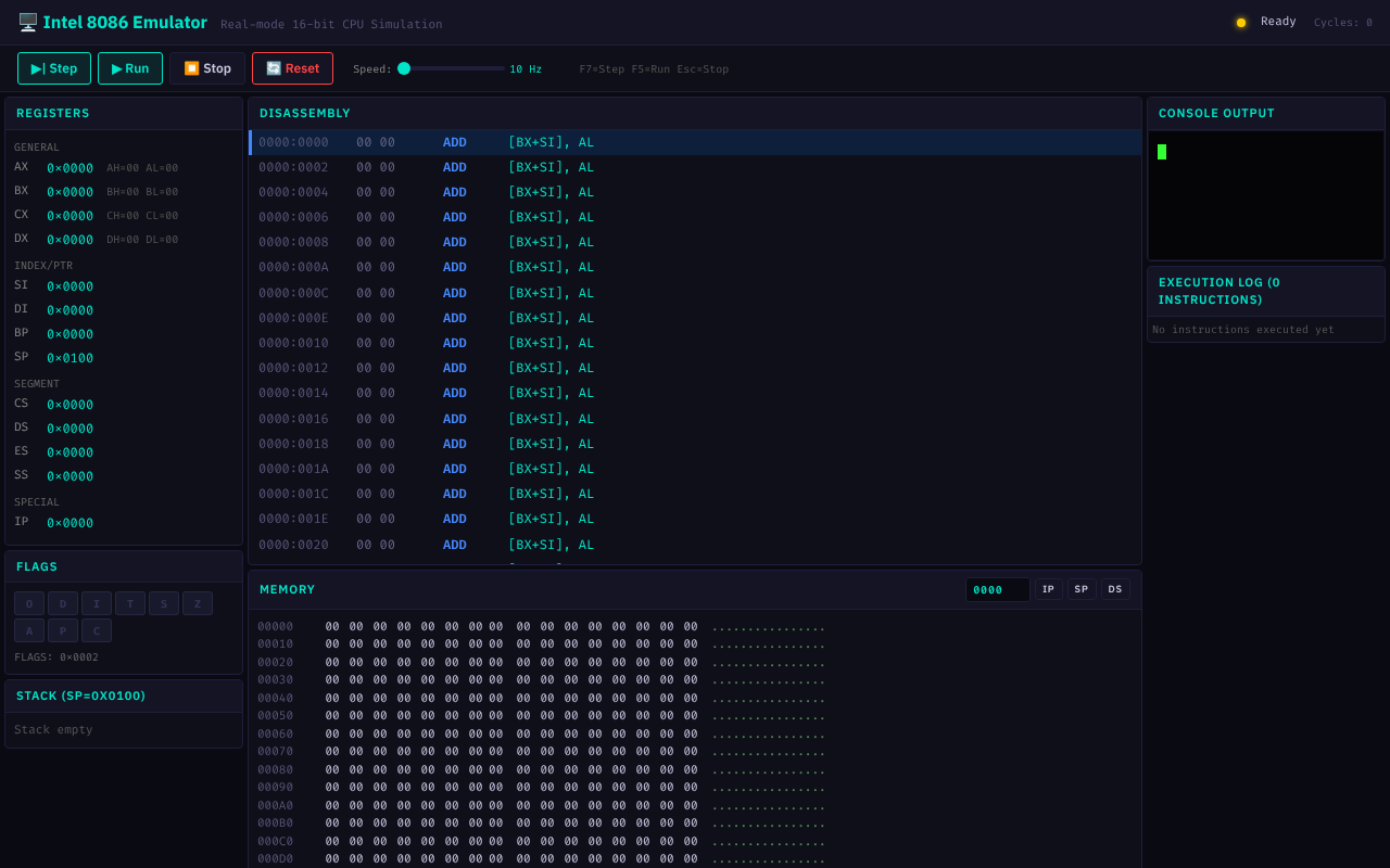 cpu8086 app