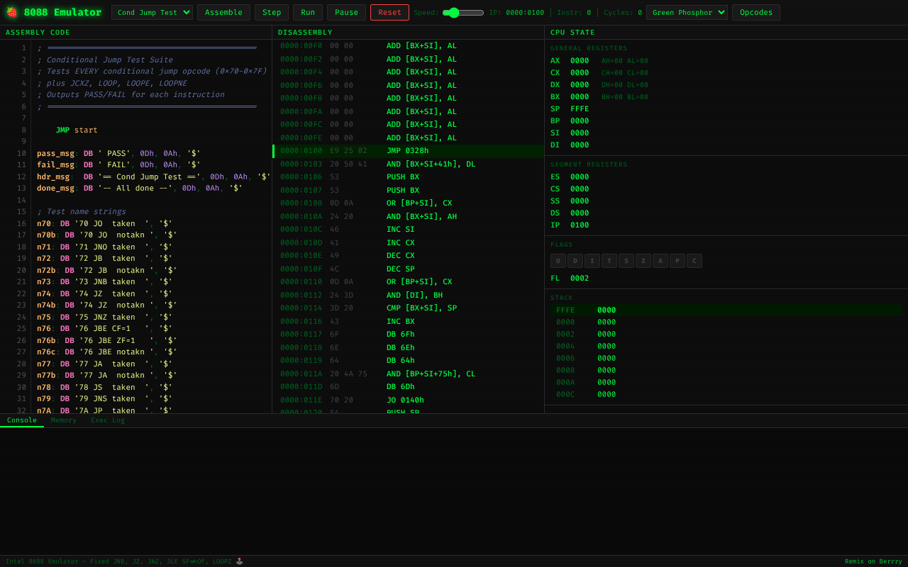 cpu8088debug app