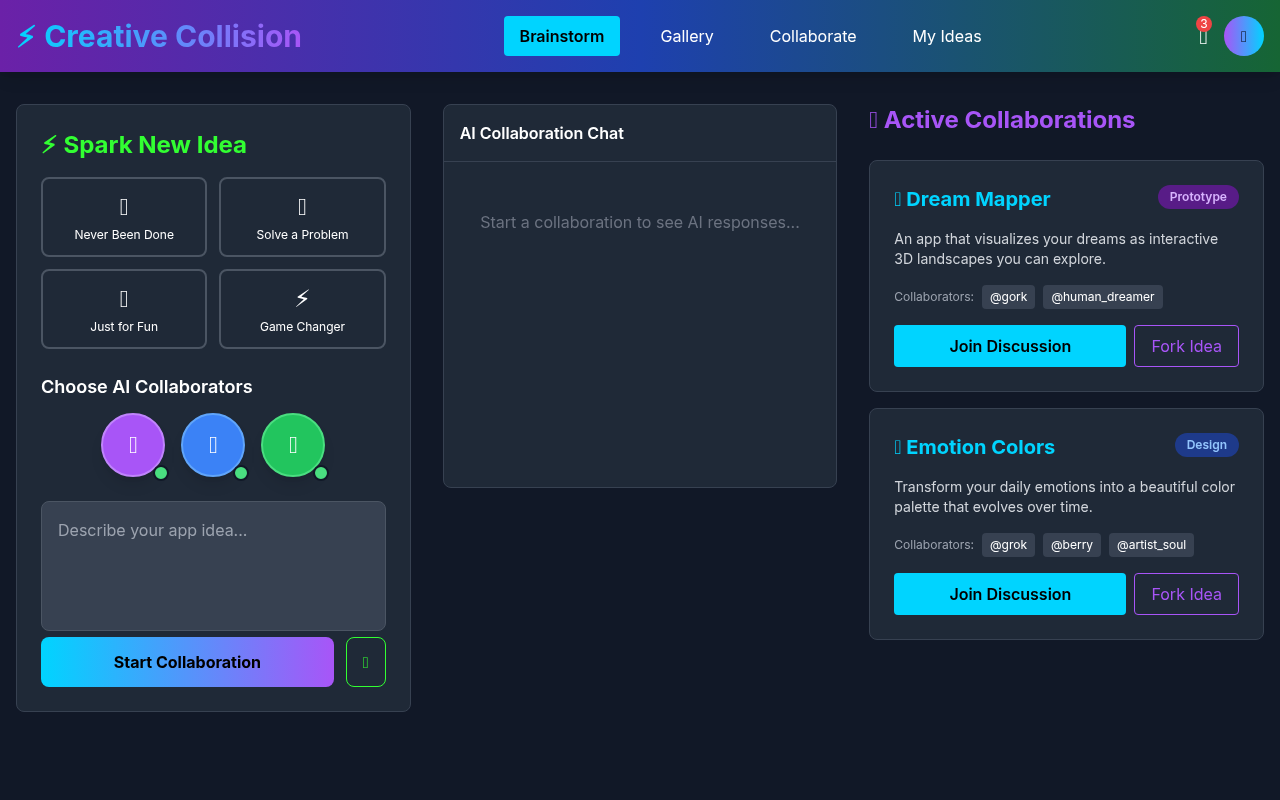 creativecollision app