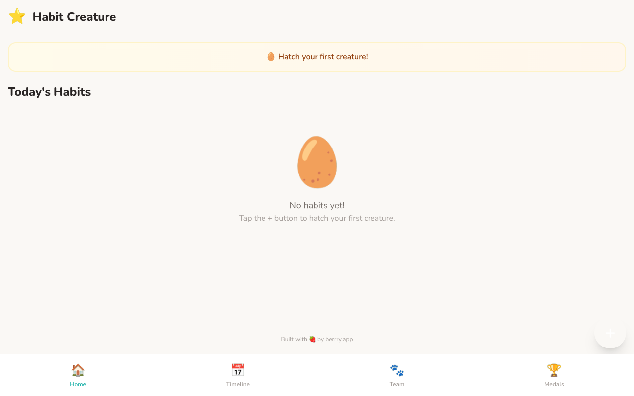 creaturehabits app