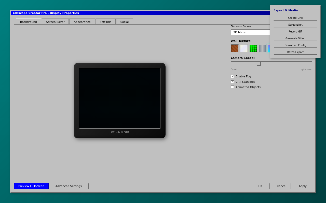 CRTscape Creator Pro screenshot