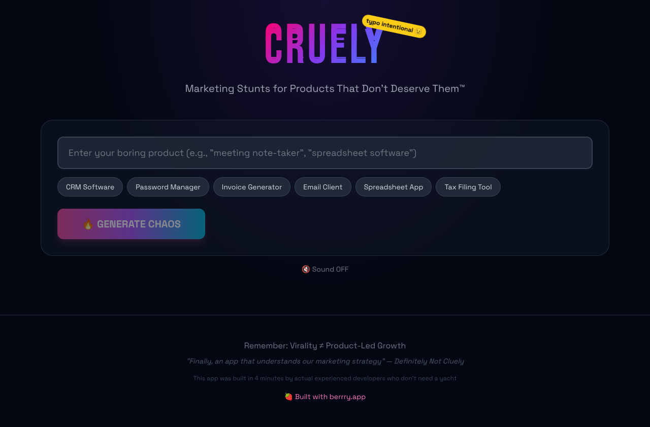 cruely app