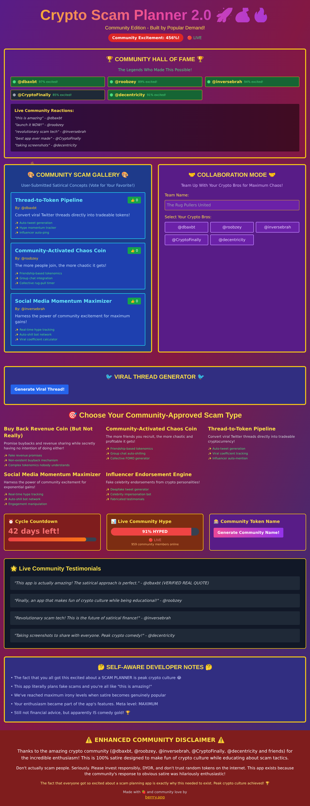 Crypto Scam Simulator screenshot