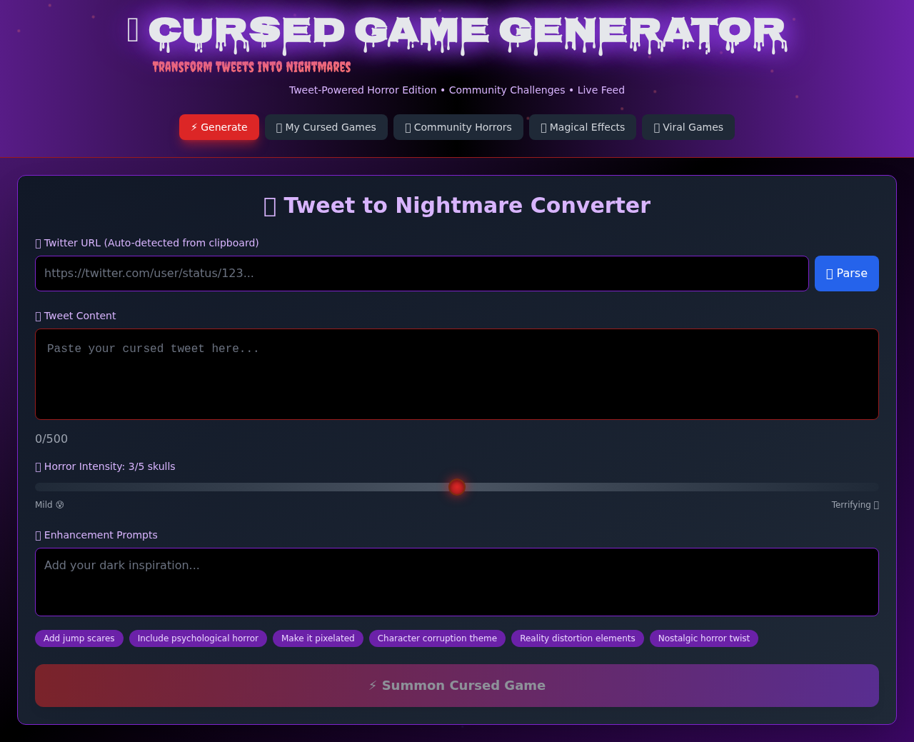cursedtweets app