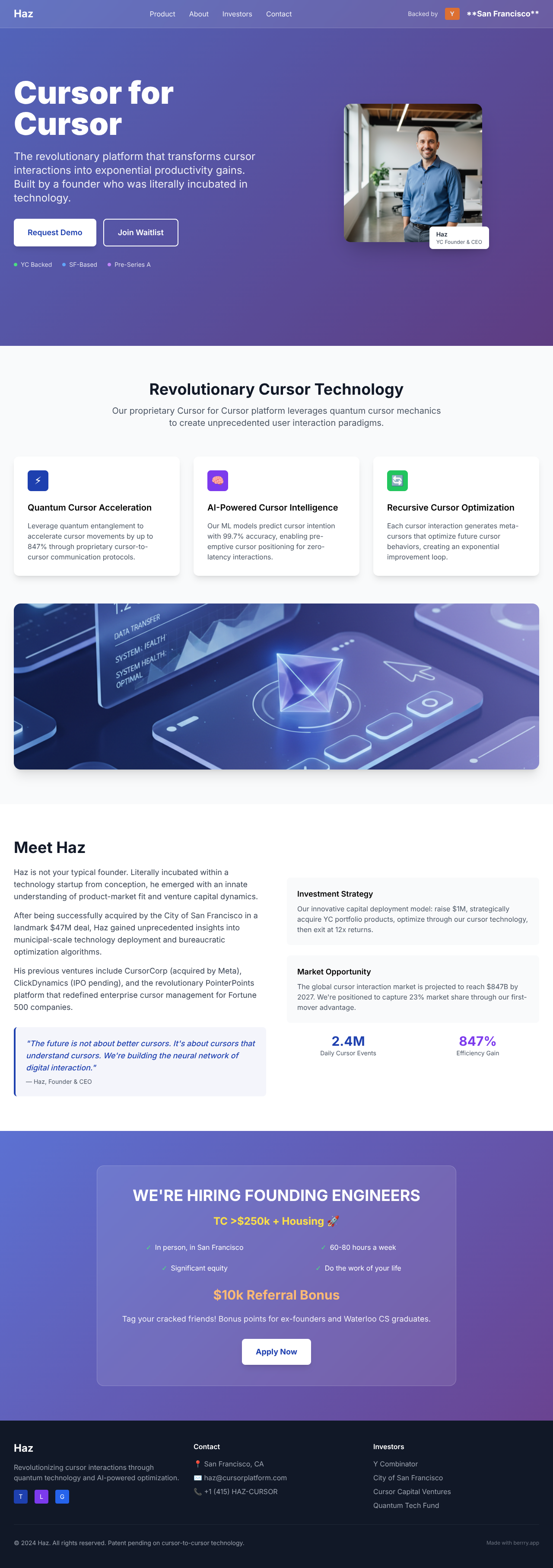 cursorforecursor app