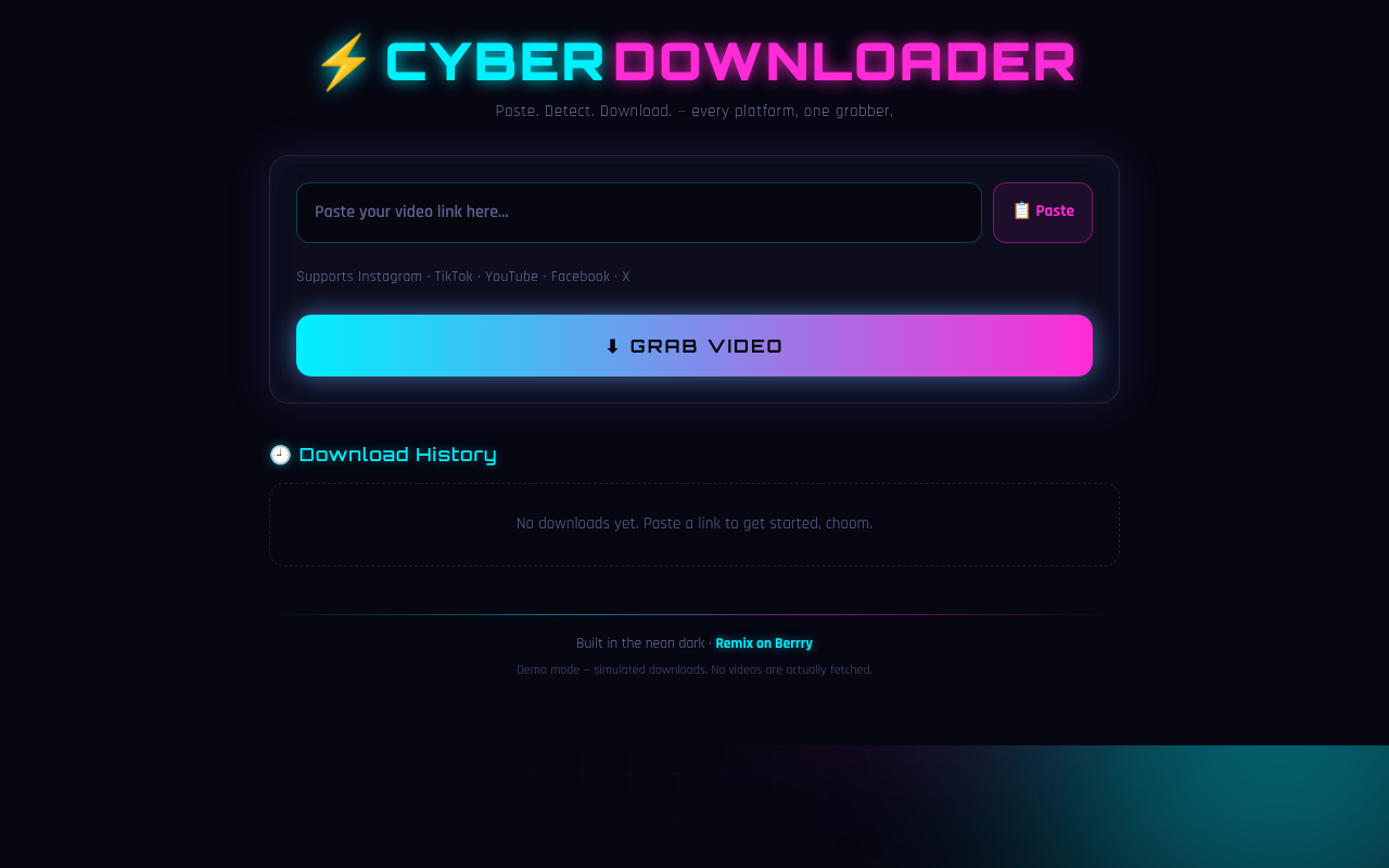 cyberdownloader-multi-platform-video app