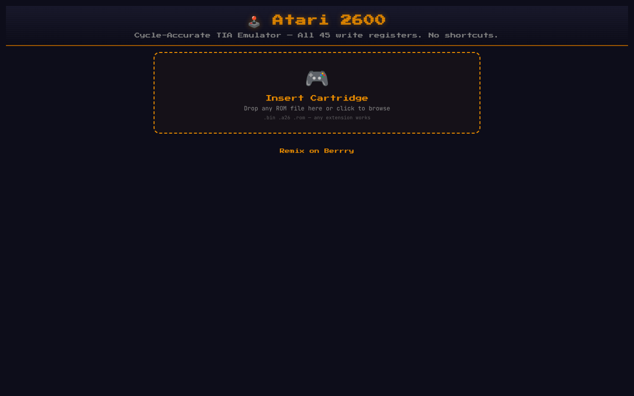 cycle-accurate-atari app