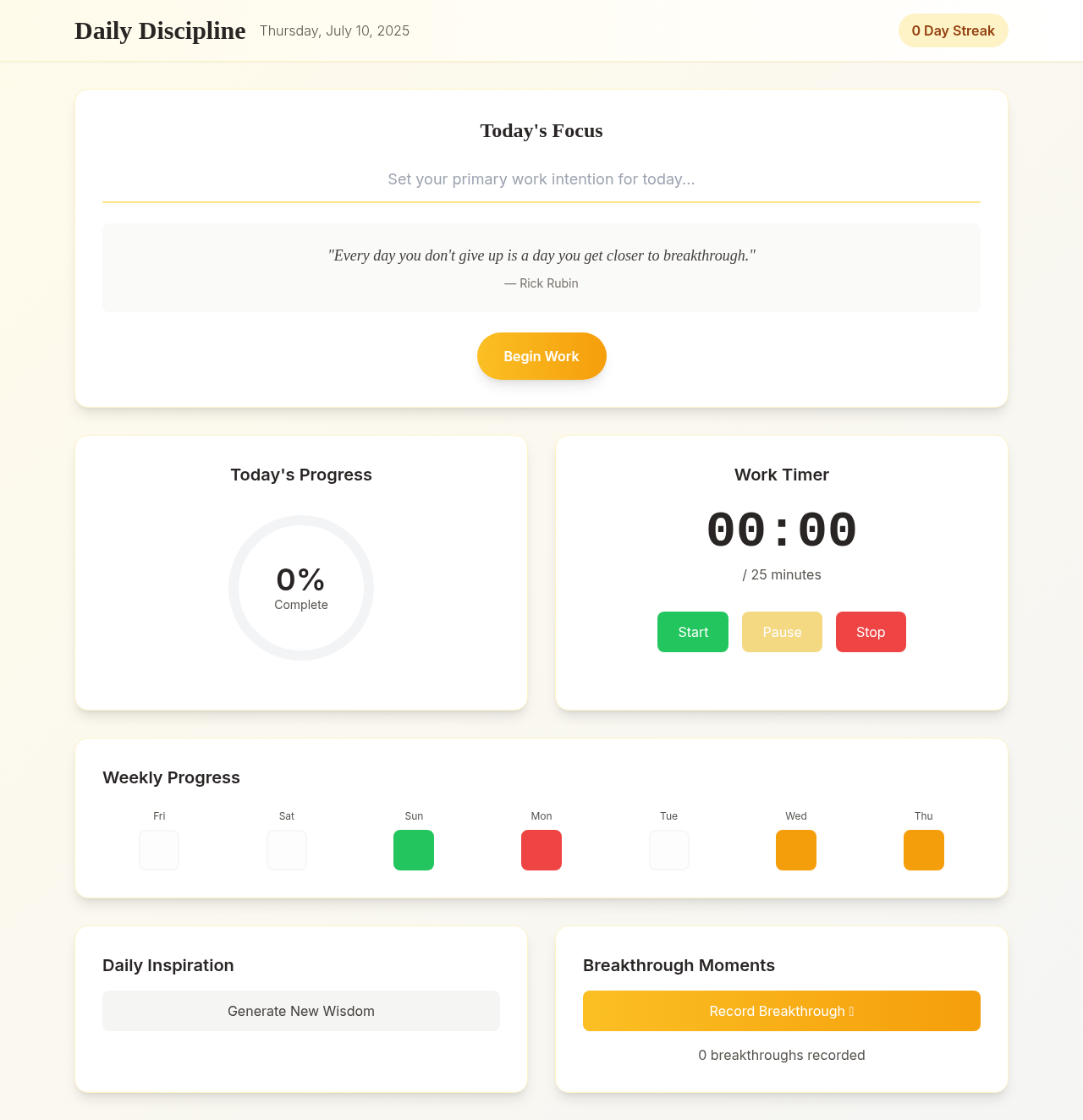 dailydiscipline app