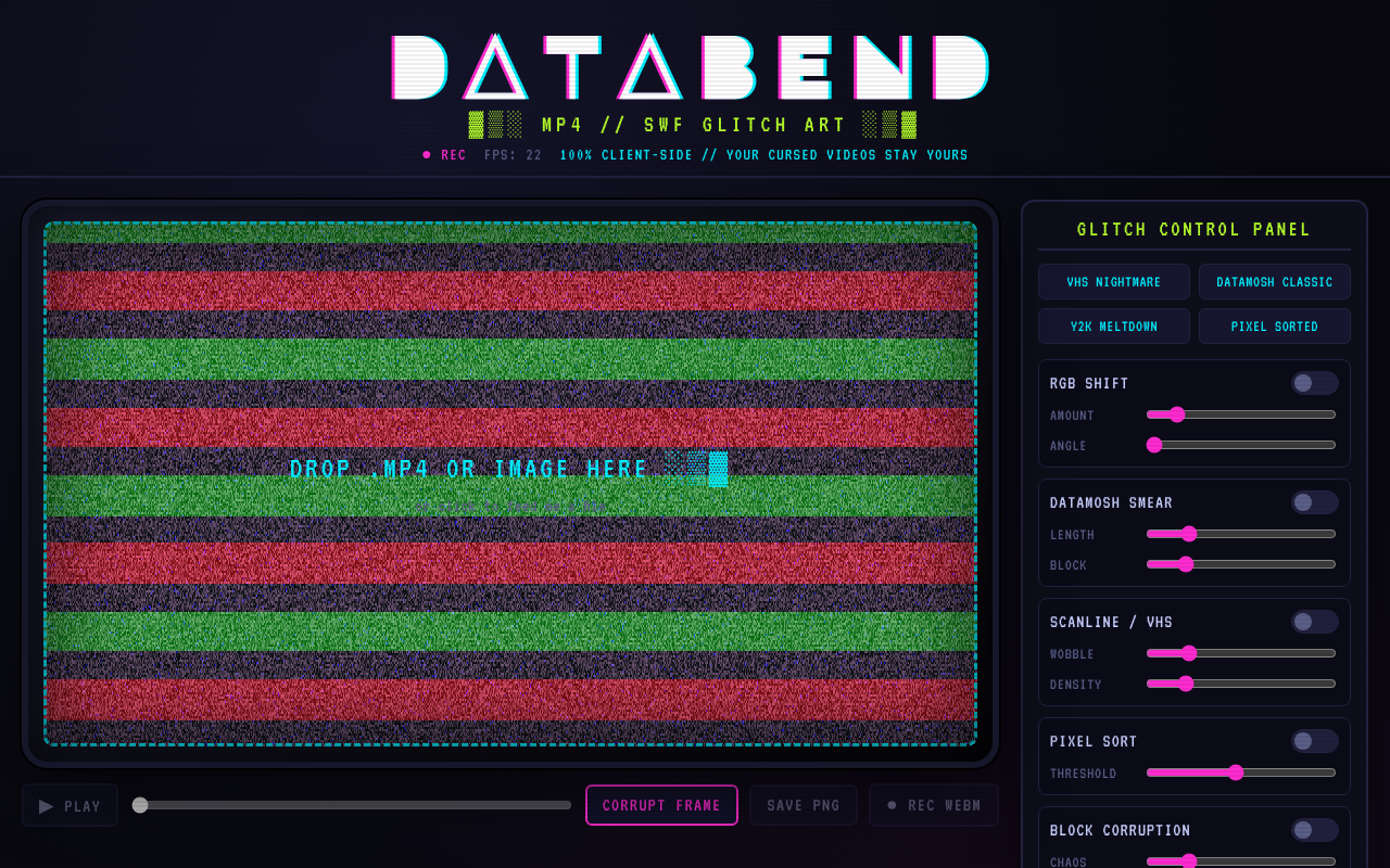 databend-mp4-swf app