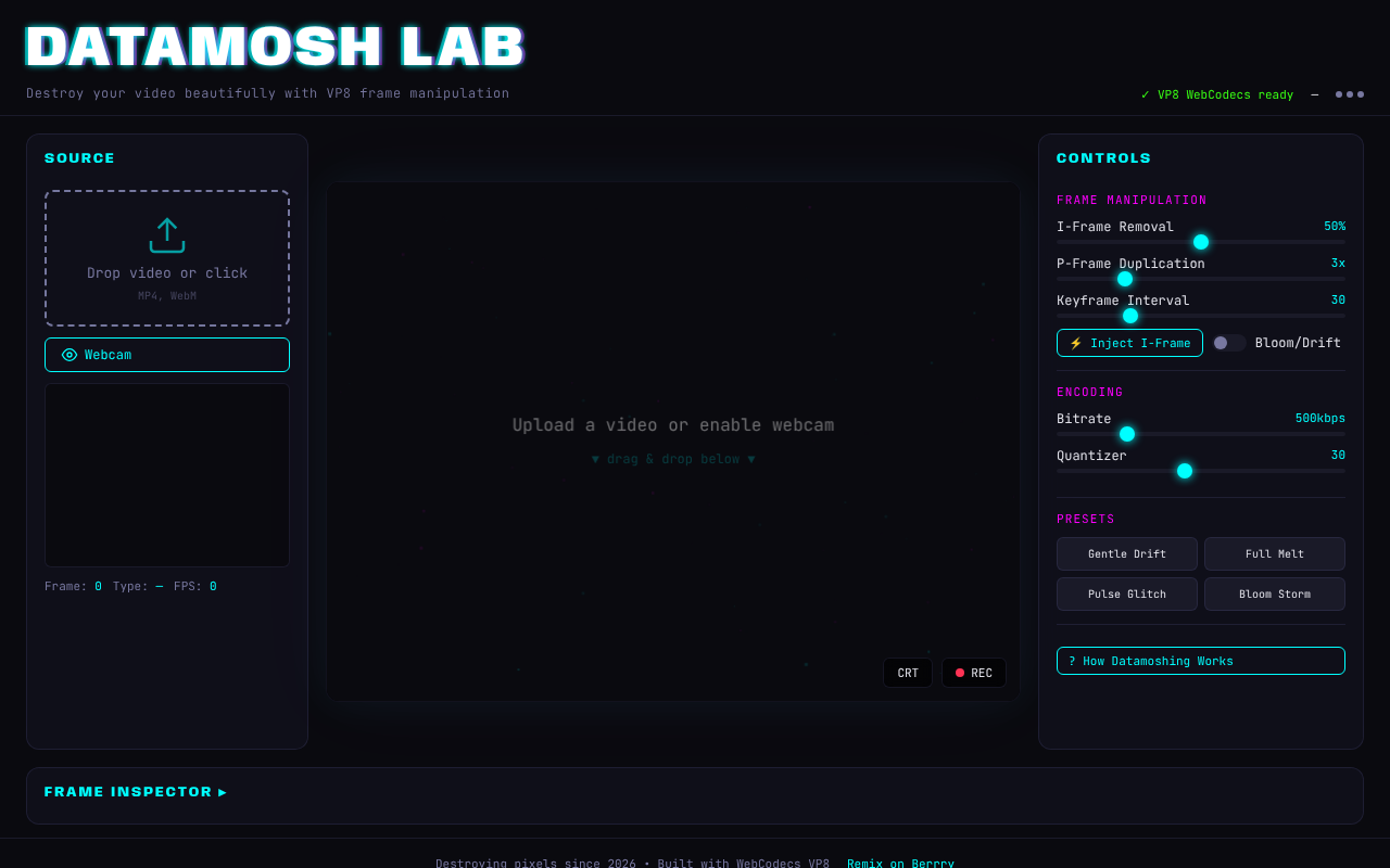 datamosh-lab app