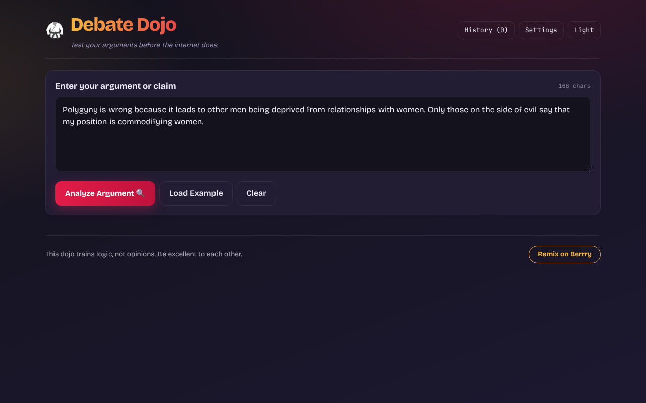 debate-dojo-argument app