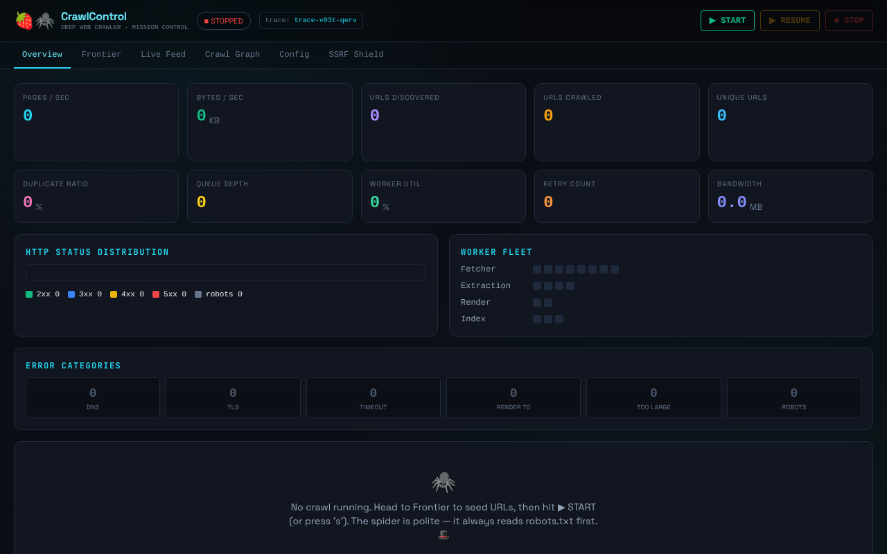 deep-crawler-control app