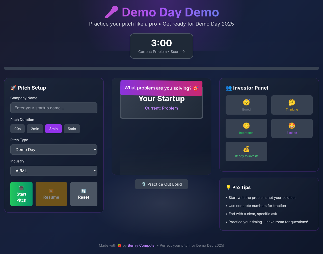 demodaydemo app