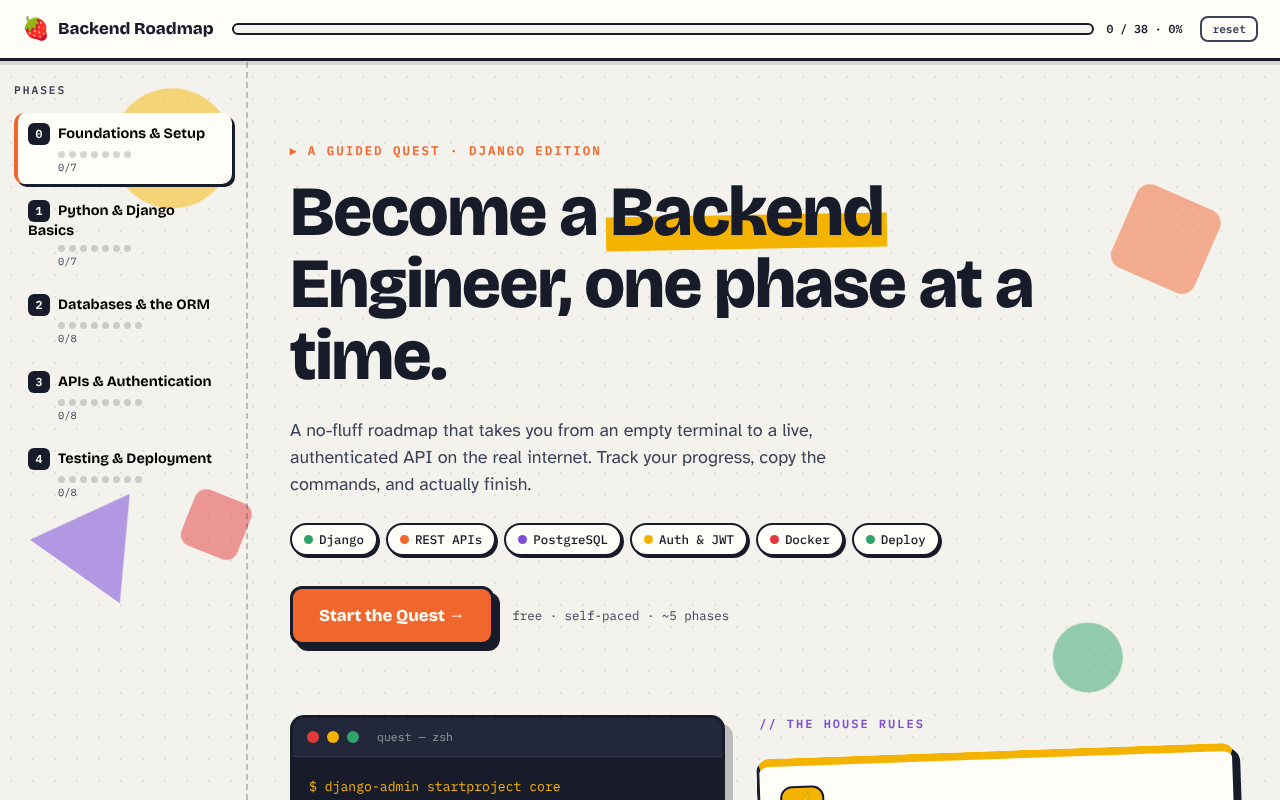 development-roadmap app