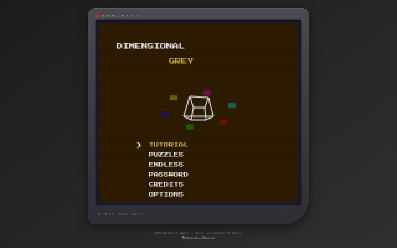 Dimensional Grey screenshot