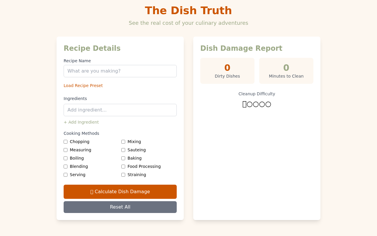 Dish Truth screenshot