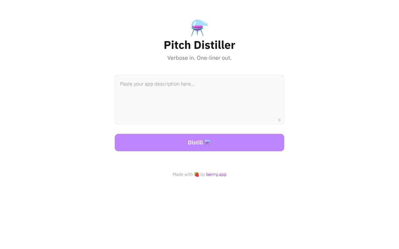 distillpitch app