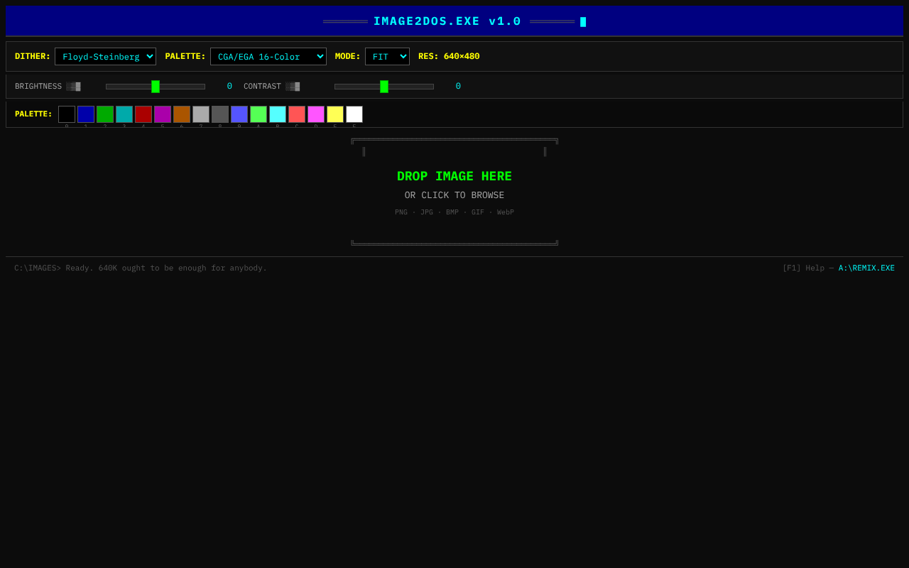 ditherdos app