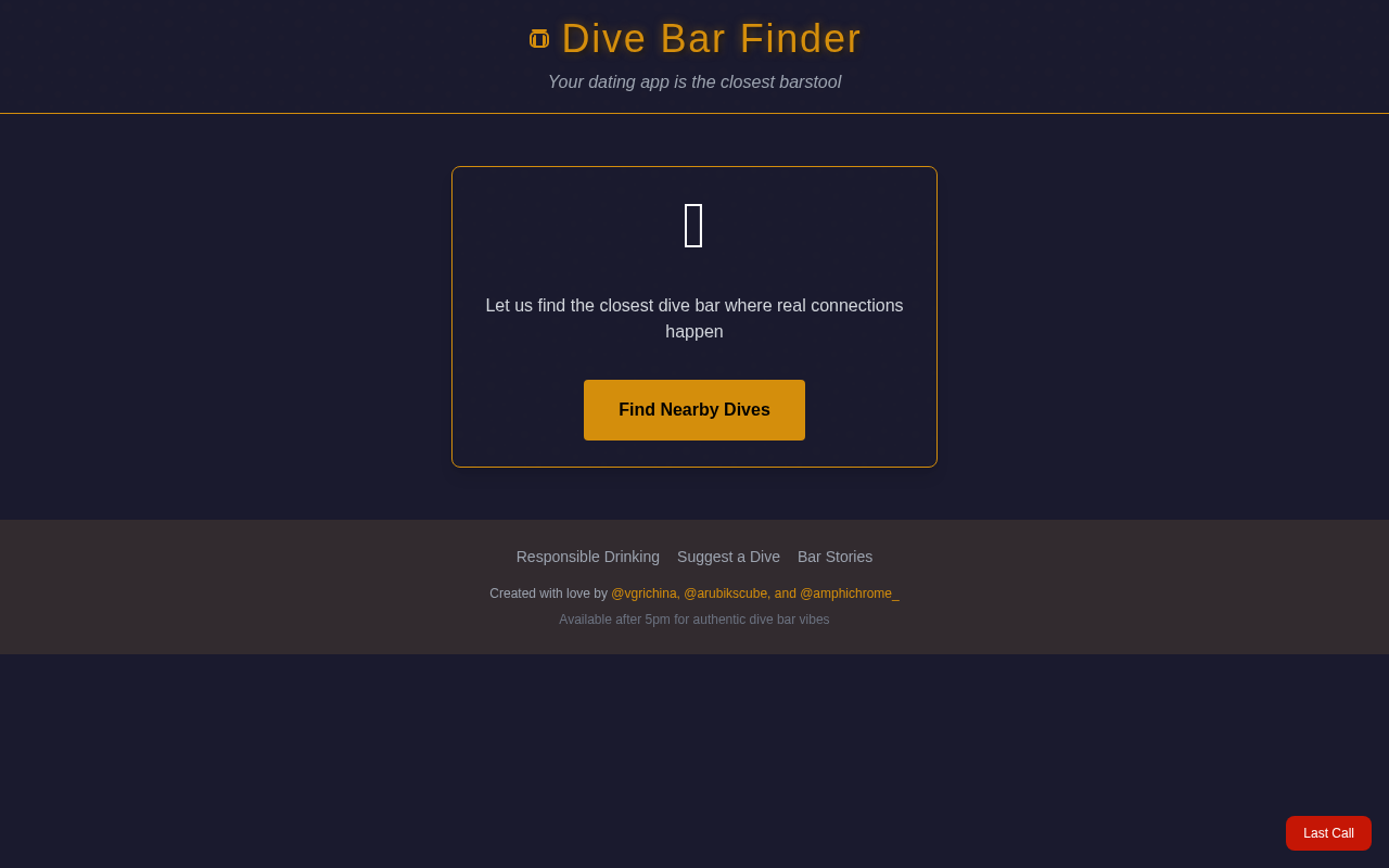 Dive Bar Compass screenshot