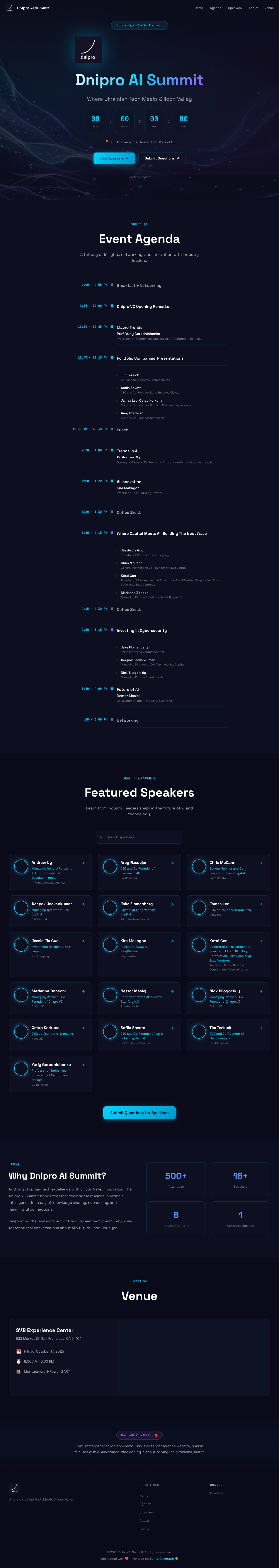 Dnipro AI Summit screenshot