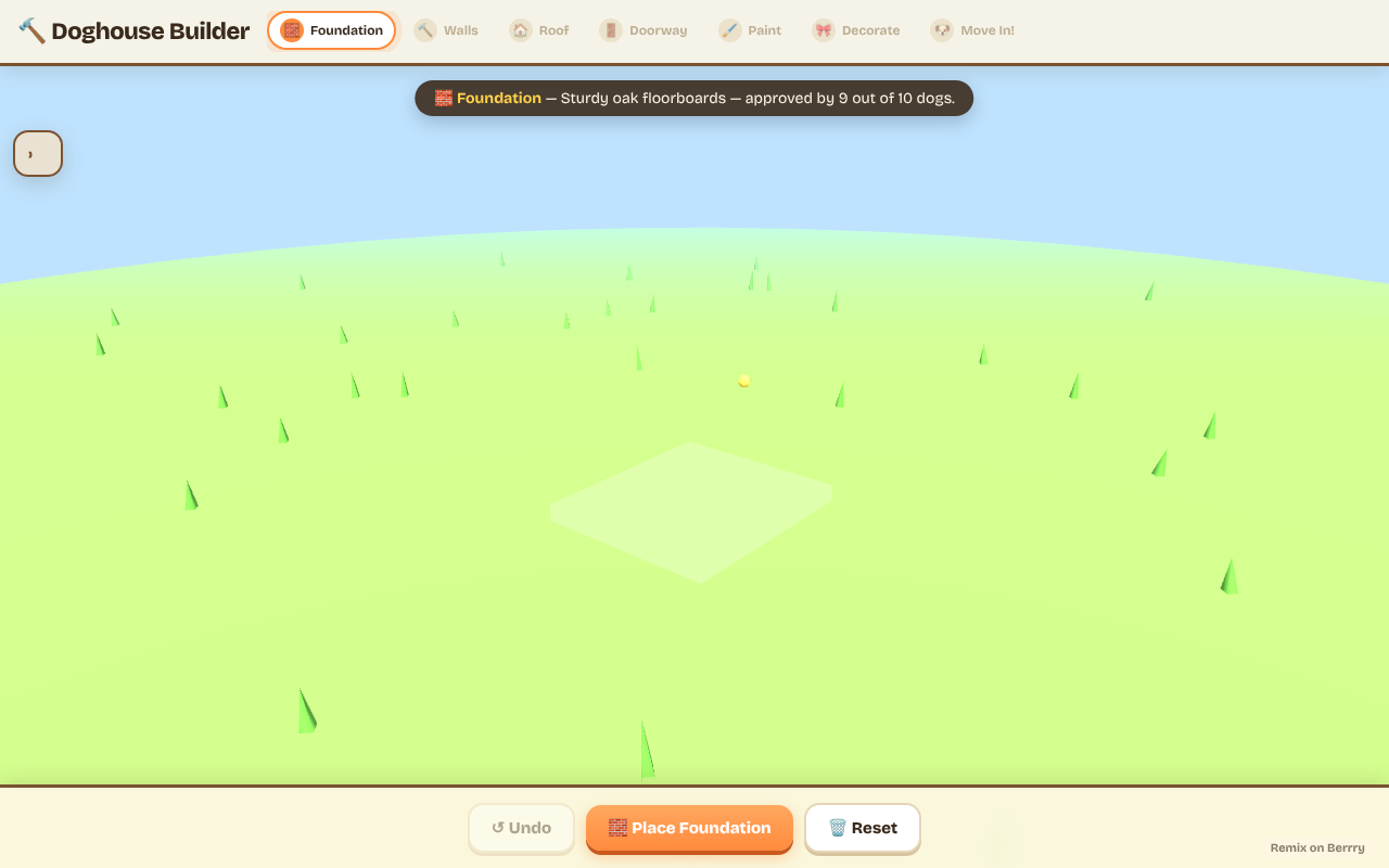 doghouse-builder-immersive app
