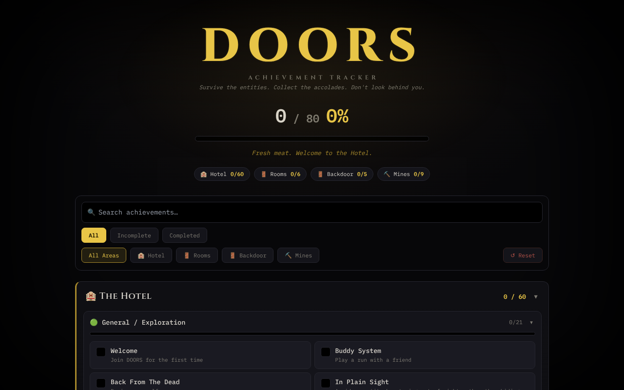 doors-achievement-tracker app