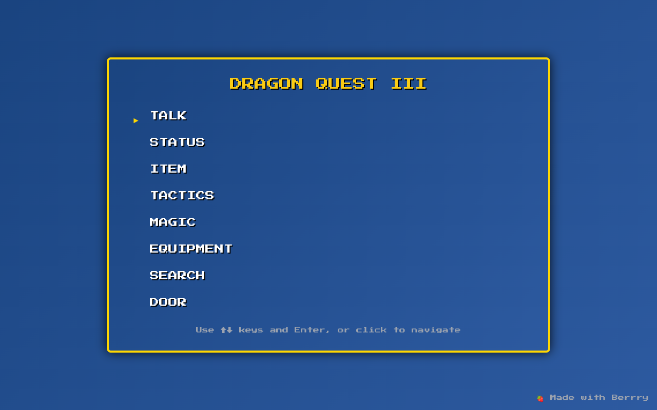 dq3menu app