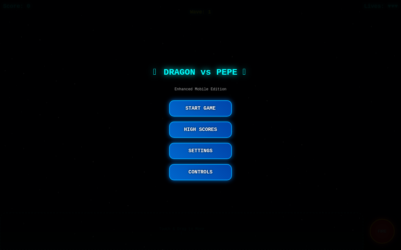 Dragon Pepe Invaders screenshot