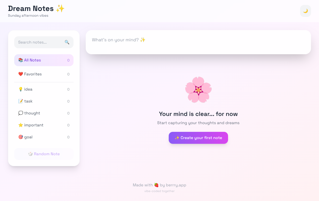 dreamnotes app