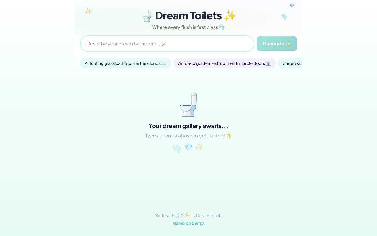 dreamtoilets app