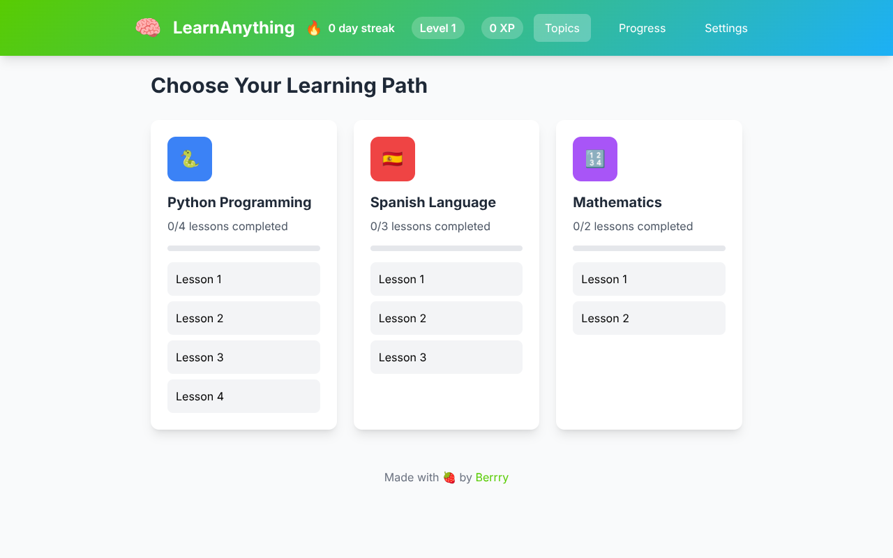 Learn Anything screenshot