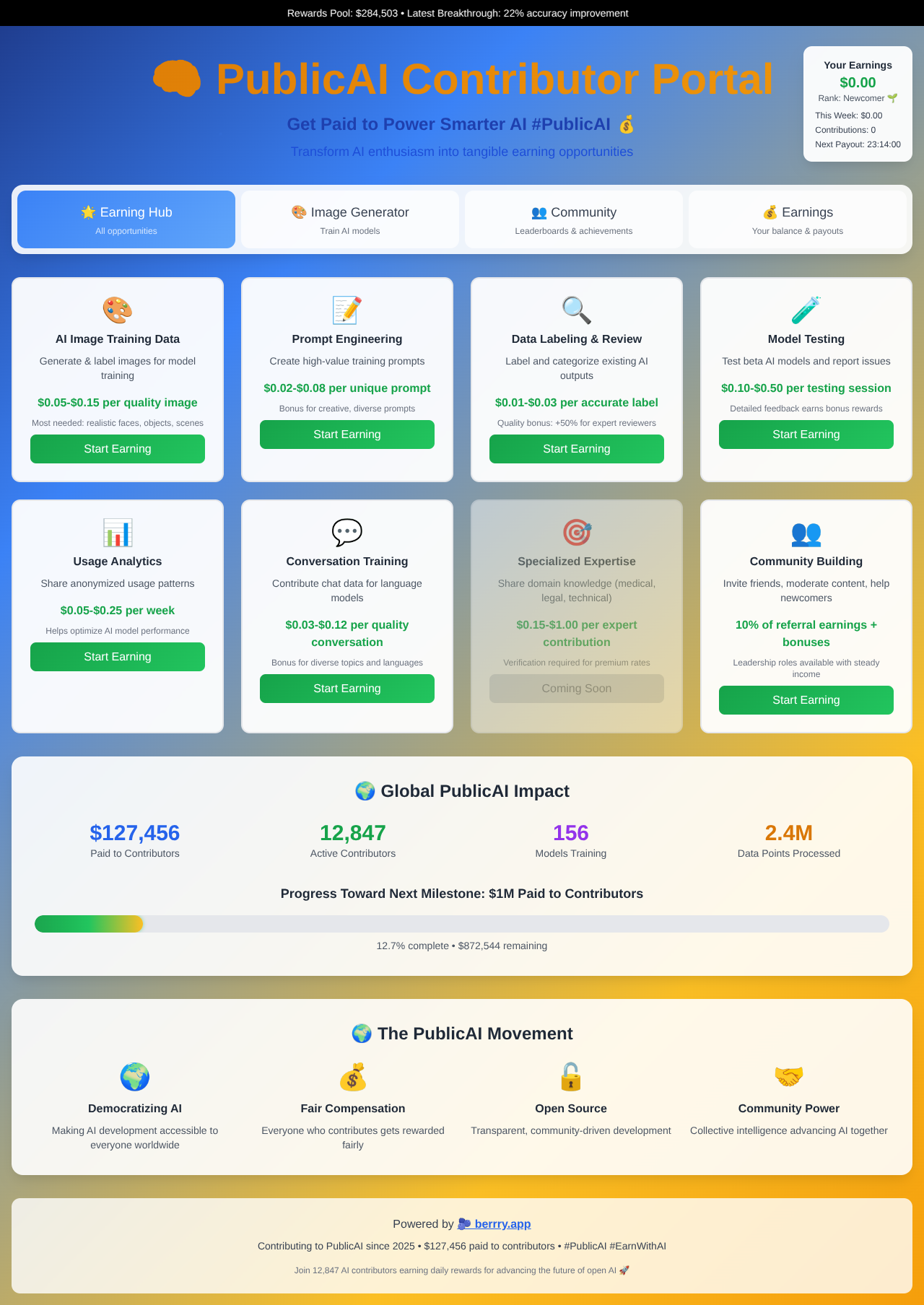 PublicAI Contributor screenshot