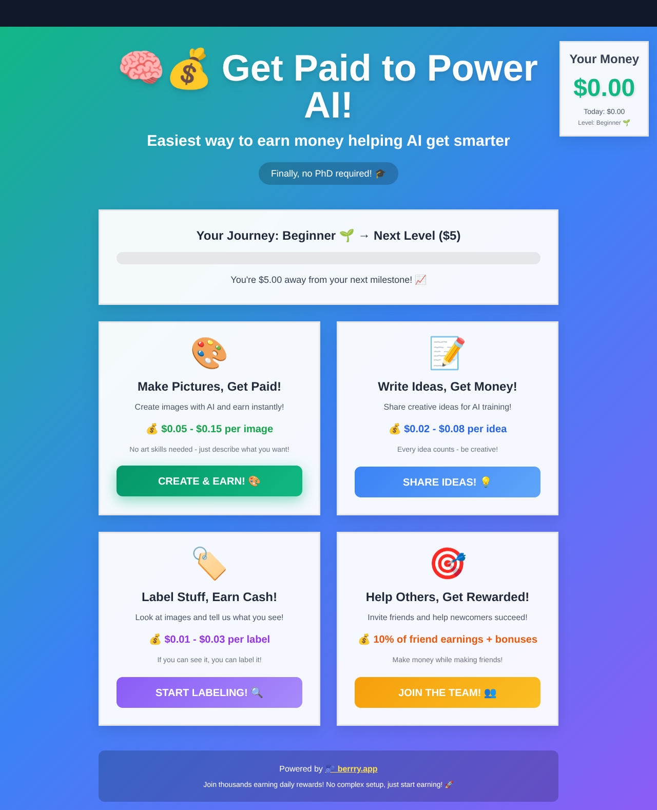 PublicAI Earnings screenshot