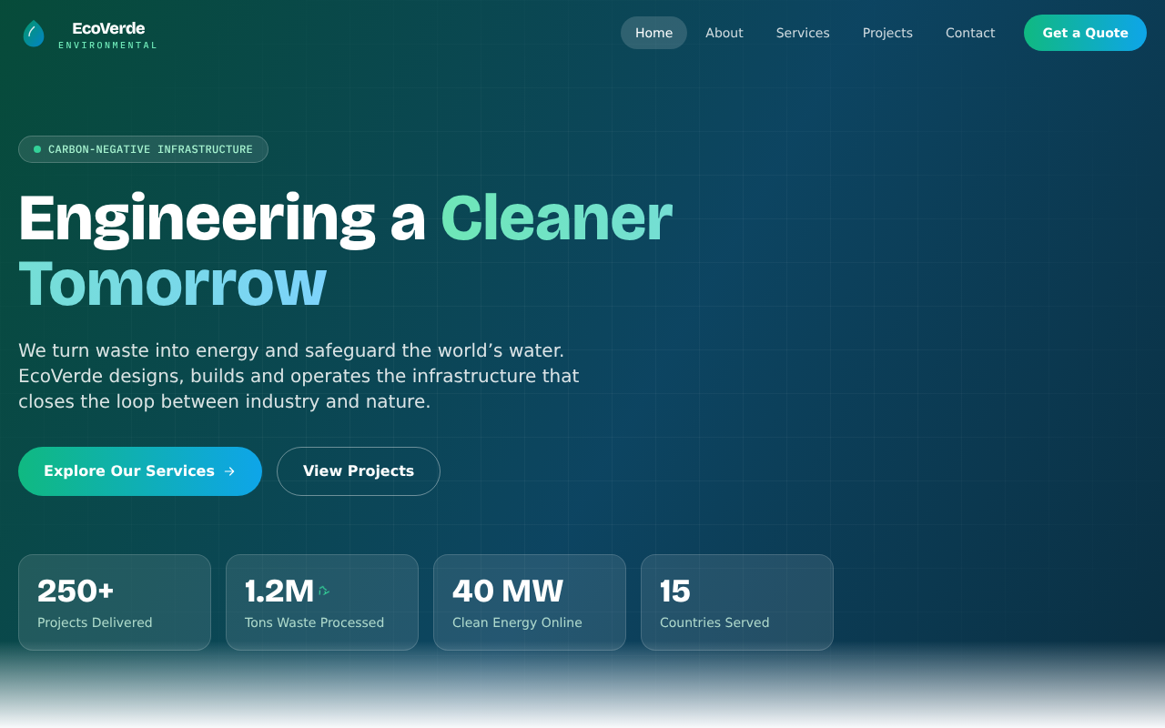 ecoverde-environmental-engineering app