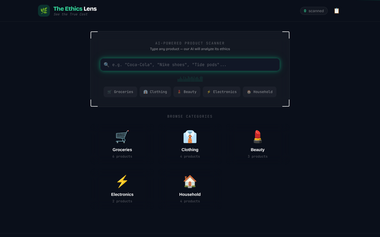 Ethics Lens screenshot