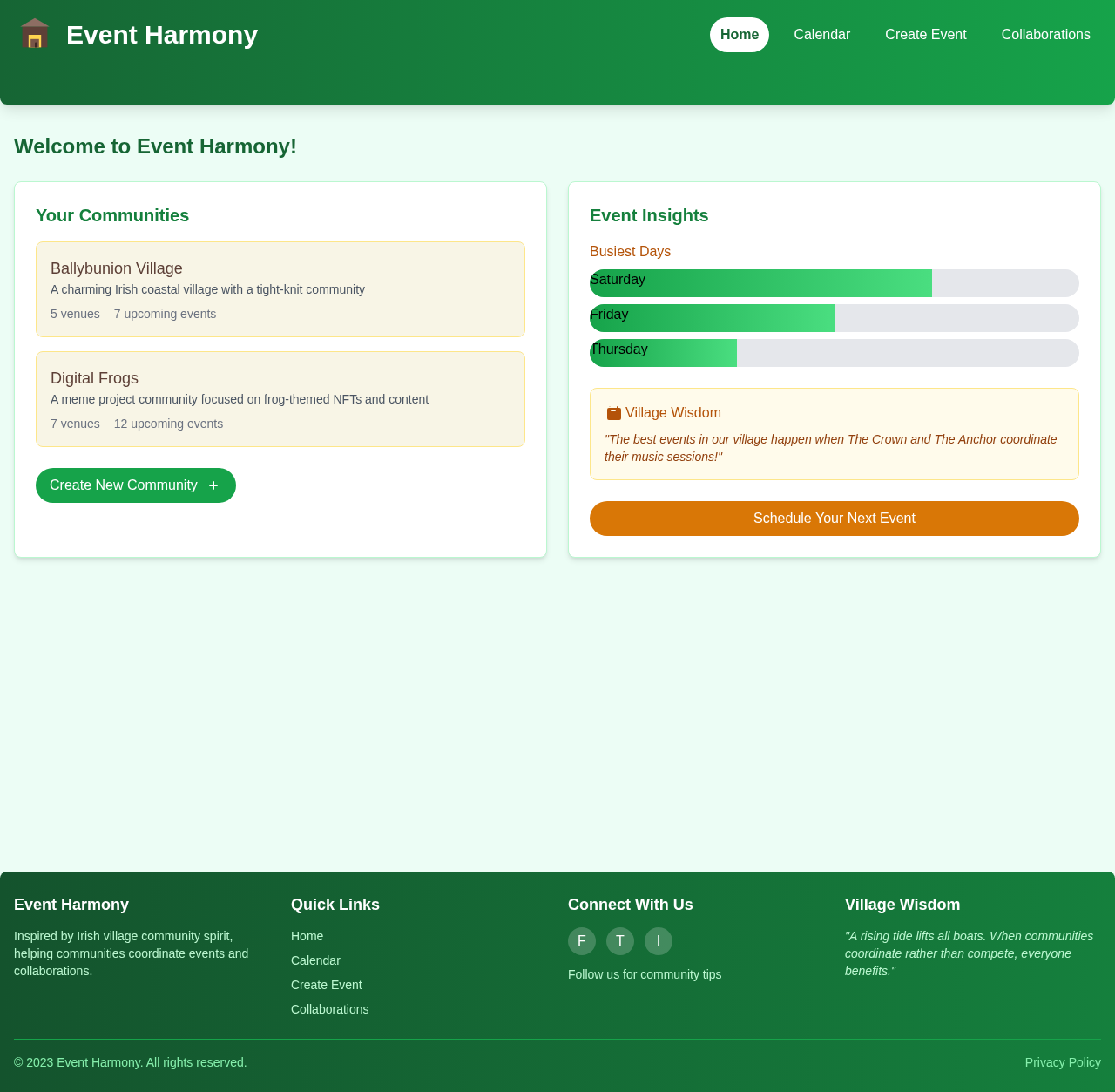 eventharmony app