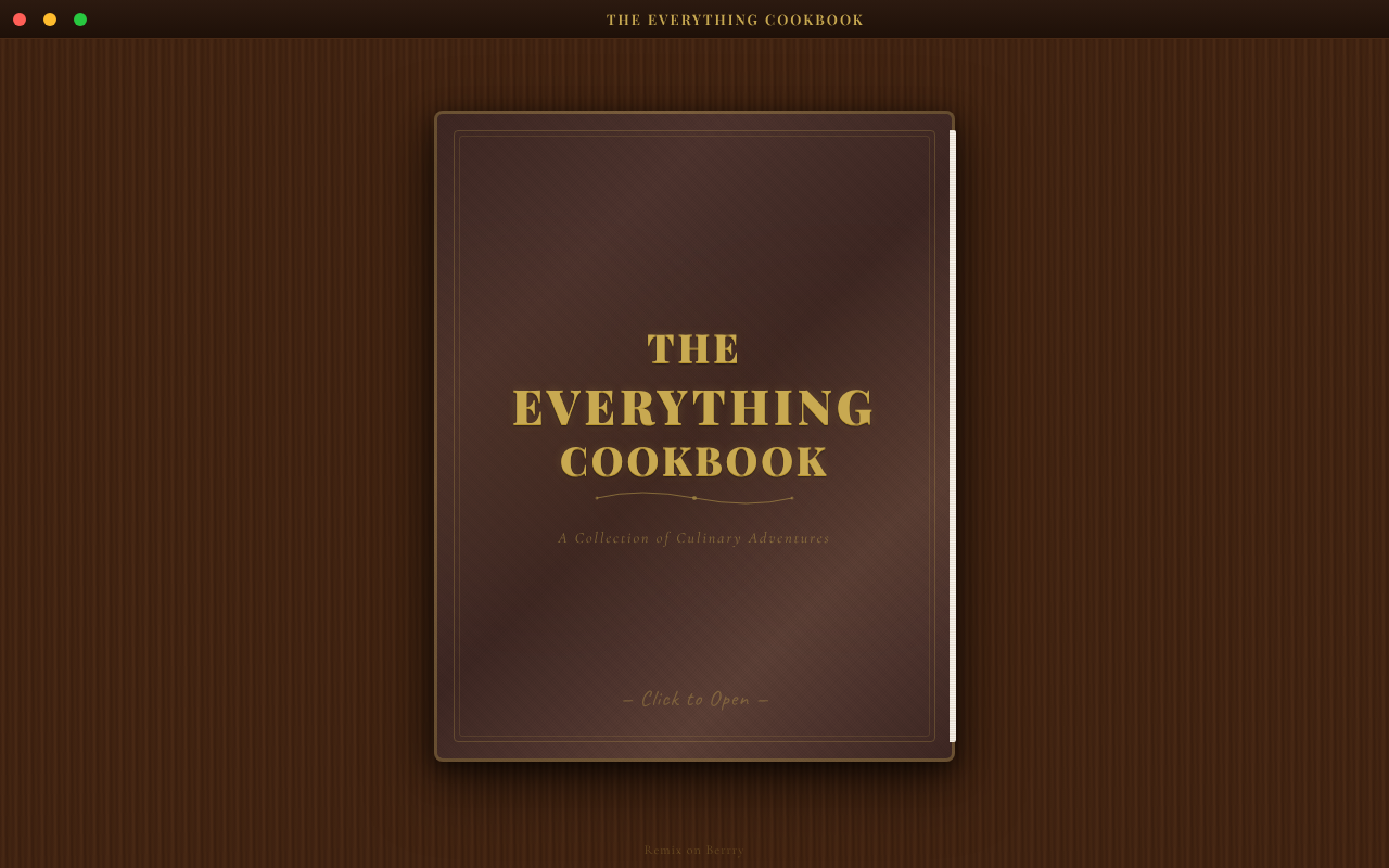 everything-cookbook app