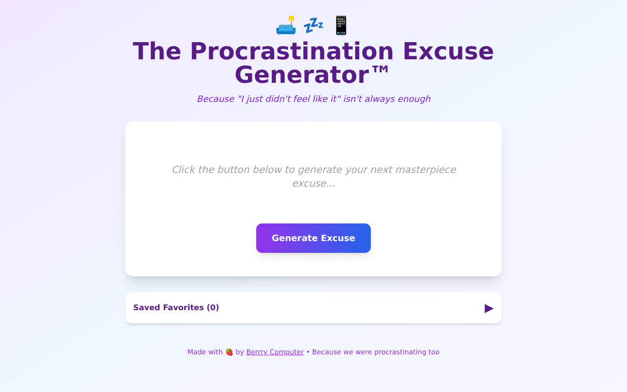 excuses app