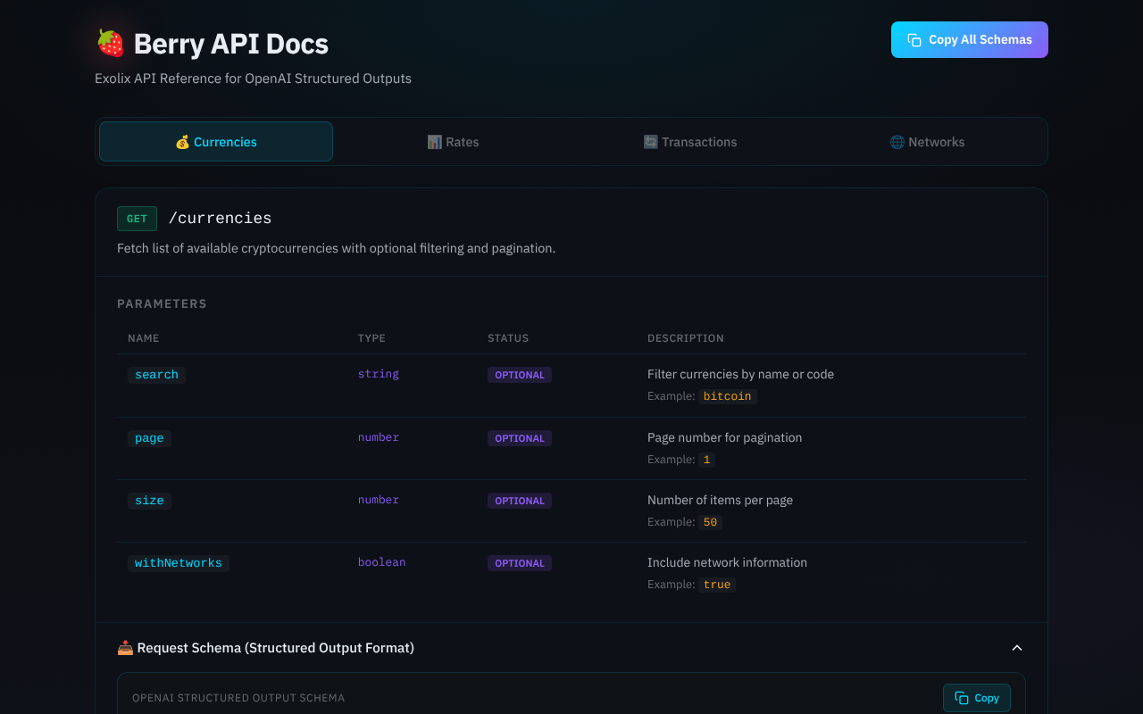 exolix-api-docs app