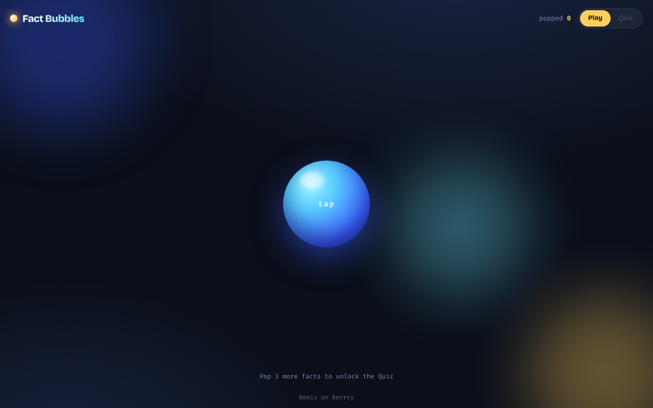 fact-bubbles-ball app