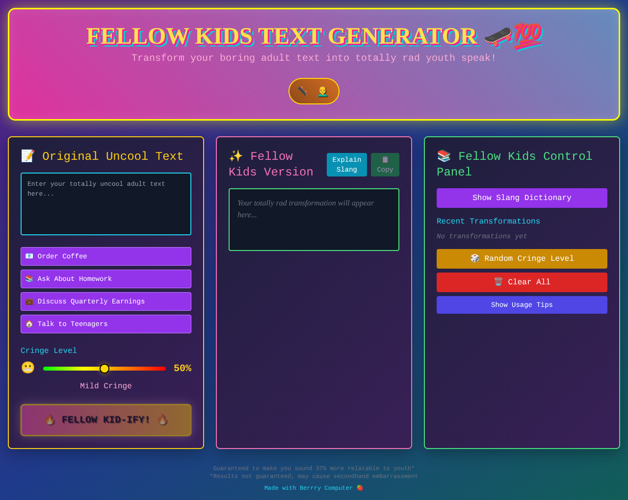 Fellow Kids Generator screenshot