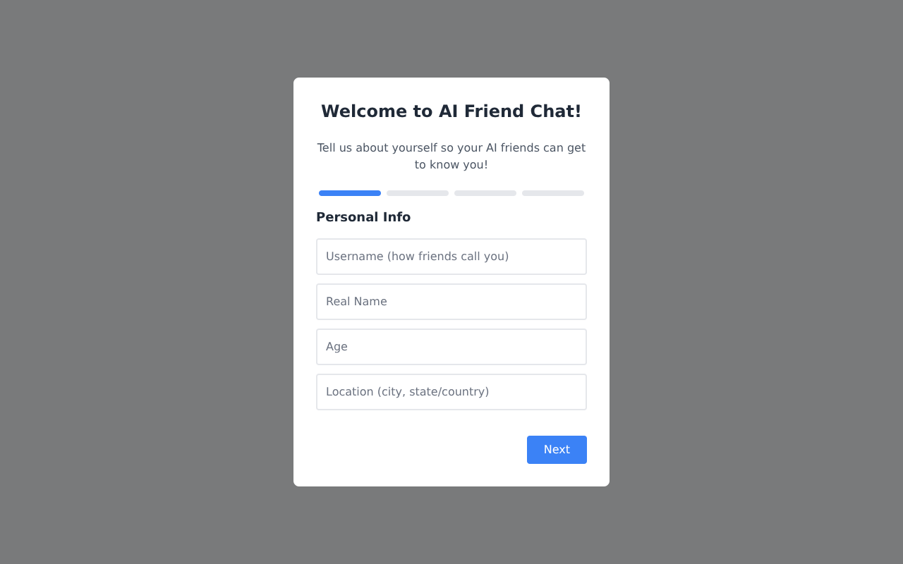 AI Friend Chat Simulator screenshot