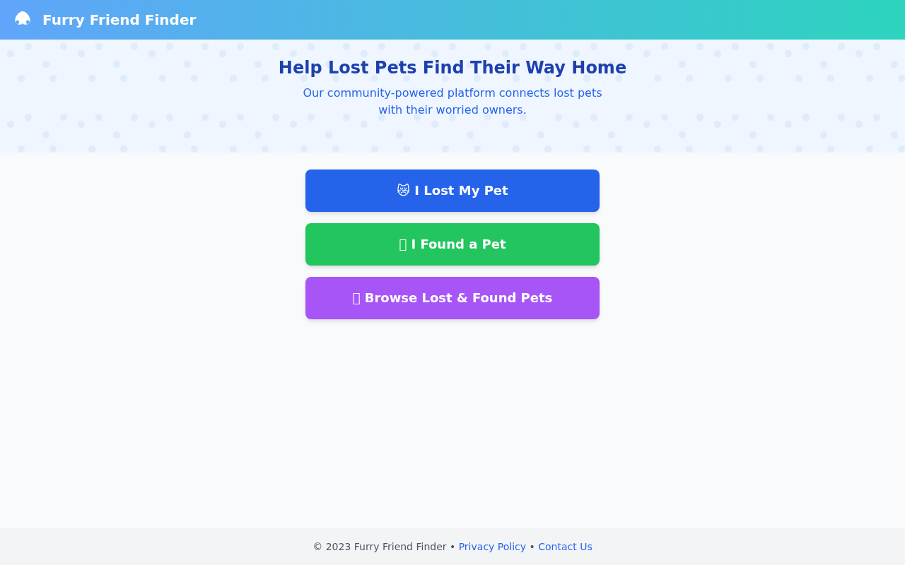 findmypet app